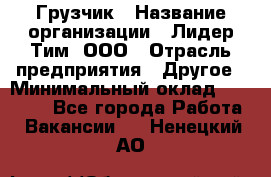 Грузчик › Название организации ­ Лидер Тим, ООО › Отрасль предприятия ­ Другое › Минимальный оклад ­ 16 000 - Все города Работа » Вакансии   . Ненецкий АО